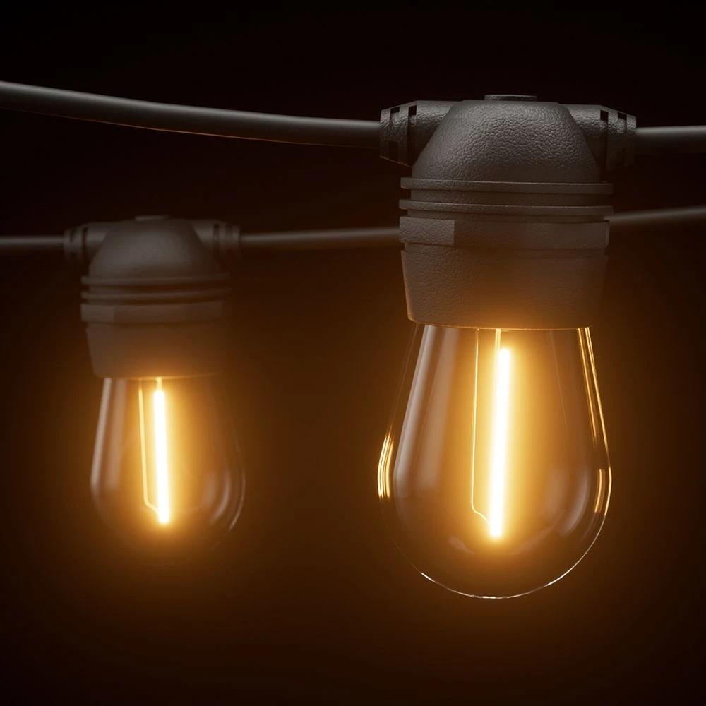 17m Solar Festoon Lights Outdoor LED String Light Christmas Party Decor 2pcs 5 17m Solar Festoon Lights Outdoor LED String Light Christmas Party Decor 2pcs - Image 3