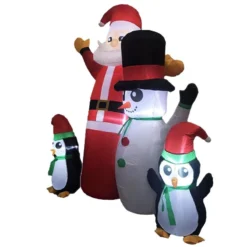Festiss 1.8m Santa Snowman And Penguin Greeting Christmas Inflatable With LED FS-INF-14 -Dolce & Gabbana Sales Shop v227 3310642005540 1665010931 02