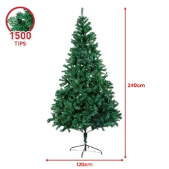 Christabelle Green Christmas Tree 2.4m Xmas Decor Decorations - 1500 Tips -Dolce & Gabbana Sales Shop v240 cmt bxs 213 gn 73447 02