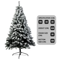 Christabelle Snow-Tipped Artificial Christmas Tree 2.4m 1500 Tips -Dolce & Gabbana Sales Shop v240 cmt bxs 213 sn 73448 02