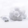 1 Set Of 20 LED White 5cm Cotton Ball Battery Powered String Lights Christmas Gift Home Wedding Party Bedroom Decoration Outdoor Indoor Table Centrepiece -Dolce & Gabbana Sales Shop v382 whballbatt20 68332 00