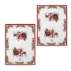 Ashdene Magic Of Christmas By Richard Macneil Set Of 2 Cotton Kitchen Towels 50 X 70 Cm