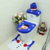 4pcs Christmas Toilet Seat Cover Rug Bathroom Set Santa Snowman Xmas Home Décor, Snowman W Snowflakes -Dolce & Gabbana Sales Shop v474 207530 104104 00