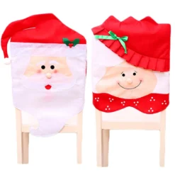 6x Christmas Cute Lady Santa Hat Chair Covers Dinner Home Décor Ornaments Gift, Mr Santa -Dolce & Gabbana Sales Shop v474 465714 104017 01