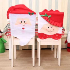 6x Christmas Cute Lady Santa Hat Chair Covers Dinner Home Décor Ornaments Gift, Mr Santa -Dolce & Gabbana Sales Shop v474 465714 104017 02