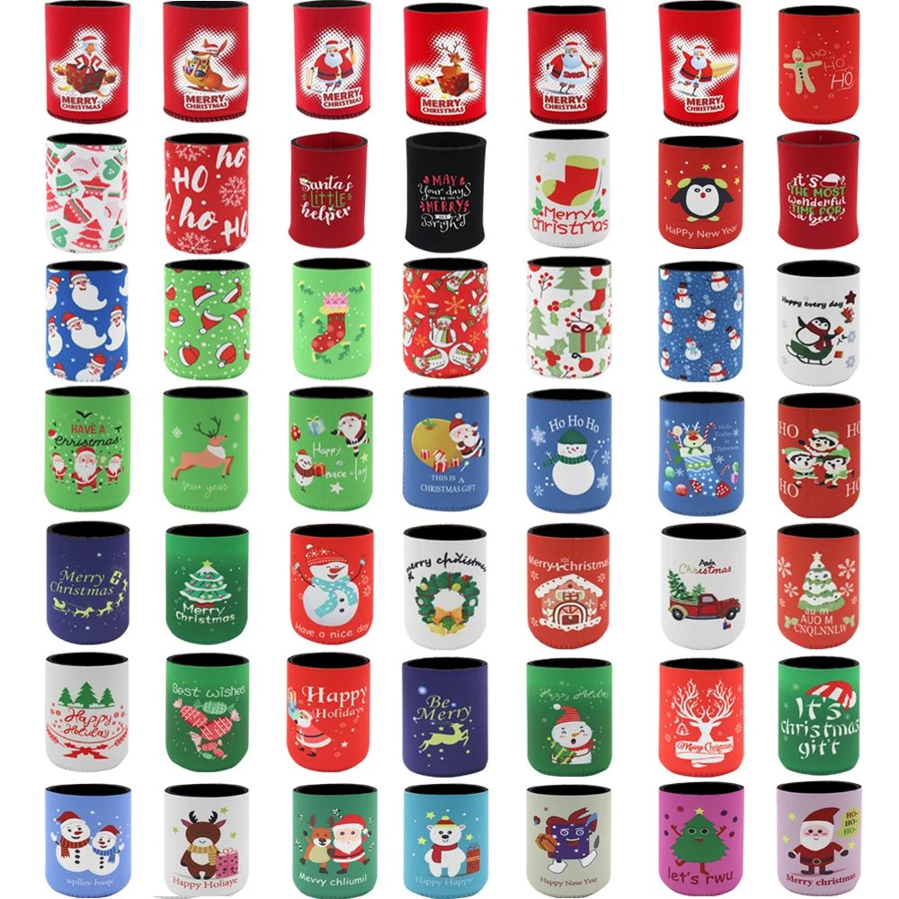 8x Christmas Stubby Stubbie Holders Beer Bottle Drink Can Cooler Santa Reindeer, H 4 8x Christmas Stubby Stubbie Holders Beer Bottle Drink Can Cooler Santa Reindeer, H - Image 2