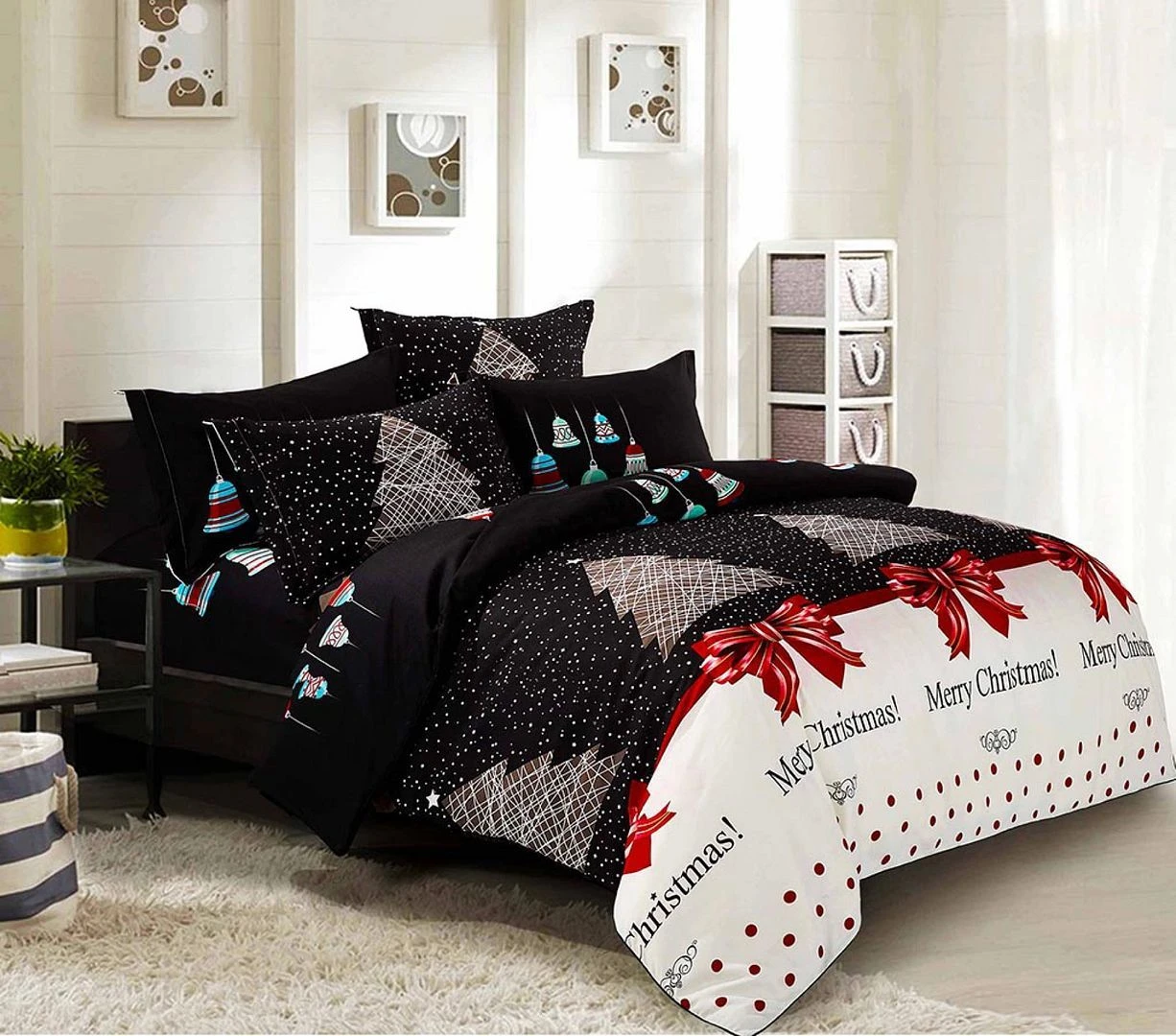 Merry King Single Size Christmas Quilt/Duvet Cover Set 3 Merry King Single Size Christmas Quilt/Duvet Cover Set