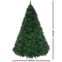 Jingle Jollys Christmas Tree 2.4M Xmas Tree Decoration 8 Light Mode Multi Colour -Dolce & Gabbana Sales Shop xm tr full 8ft mc 21100 01