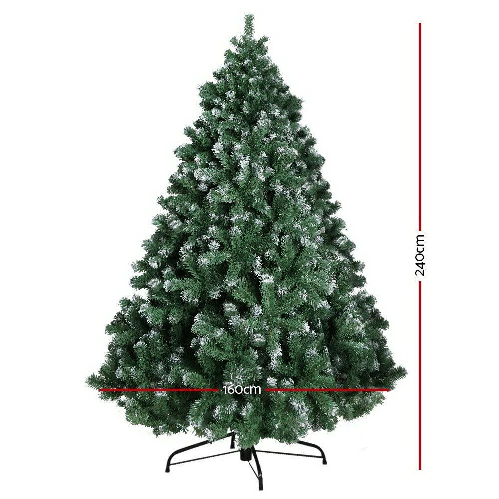GENERIC Jingle Jollys 8FT Christmas Snow Tree 4 GENERIC Jingle Jollys 8FT Christmas Snow Tree - Image 2