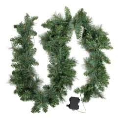 Jingle Jollys 1.8m Christmas Garland With LED Lights Party Xmas Decorations