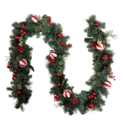 Jingle Jollys 2.7m Christmas Garland With Decorations Xmas Wedding Party