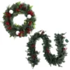 Jingle Jollys Christmas Garland With Wreath Set LED Lights Xmas Tree Decor -Dolce & Gabbana Sales Shop xm tr gar wre berry led 88775 00