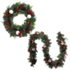 Jingle Jollys Christmas Garland With Wreath Set Ornaments Xmas Tree Decor