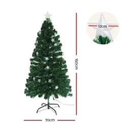 GENERIC Jingle Jollys 1.5m Christmas Tree Optic Fibre LED Xmas Tree Multi Colour -Dolce & Gabbana Sales Shop xm tr led 5f gr 14373 01