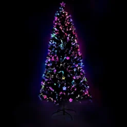 GENERIC Jingle Jollys 2.1m Christmas Tree Optic Fibre LED Xmas Tree Multi Colour