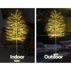 GENERIC Jingle Jollys Christmas Tree 2.1M 480 LED Trees With Lights Warm White -Dolce & Gabbana Sales Shop xm tr twig 210 ww 02