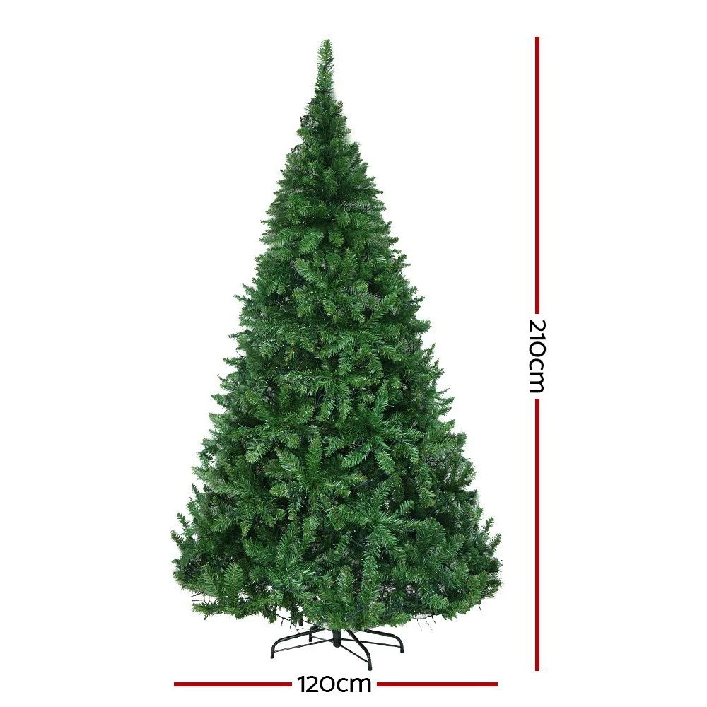 GENERIC Jingle Jollys Christmas Tree 2.1m Xmas Tree Decorations 1134 LEDs 8 Light Mode 4 GENERIC Jingle Jollys Christmas Tree 2.1m Xmas Tree Decorations 1134 LEDs 8 Light Mode - Image 2