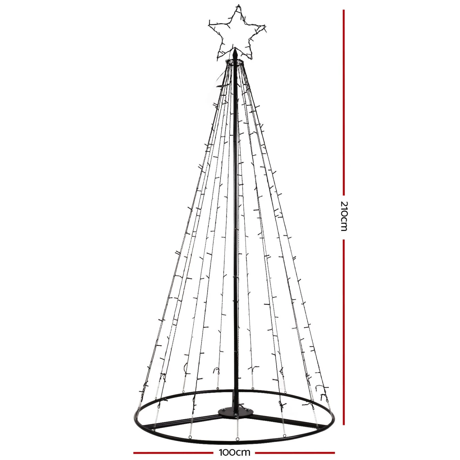 GENERIC Jingle Jollys 2.1m LED Christmas Tree 4 GENERIC Jingle Jollys 2.1m LED Christmas Tree - Image 2