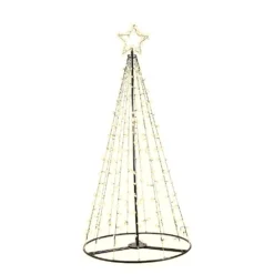 Jingle Jollys Solar Christmas Tree 2.1M Xmas Tree Decorations 8 Light Modes -Dolce & Gabbana Sales Shop xmas fairy solar 7ft warm 02