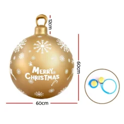 Jingle Jollys Christmas Inflatable Ball Bauble 60cm Outdoor Decoration Gold -Dolce & Gabbana Sales Shop xmas inf bauble gold 88783 01