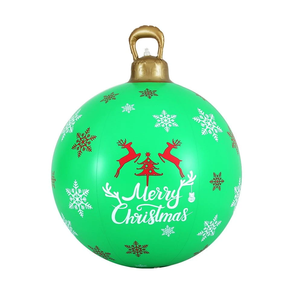 Jingle Jollys Christmas Inflatable Ball Bauble 60cm Outdoor Decoration Green 3 Jingle Jollys Christmas Inflatable Ball Bauble 60cm Outdoor Decoration Green