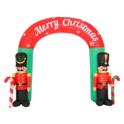 Jingle Jollys Christmas Inflatable Archwary Nutcracker 3M Illuminated Decorations -Dolce & Gabbana Sales Shop xmas inf door nut 10ft 88784 02