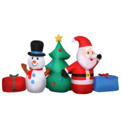 Jingle Jollys Christmas Inflatable Tree Snowman 2.7M Illuminated Decorations 7 Jingle Jollys Christmas Inflatable Tree Snowman 2.7M Illuminated Decorations -Dolce & Gabbana Sales Shop xmas inf san sno 9ft 02