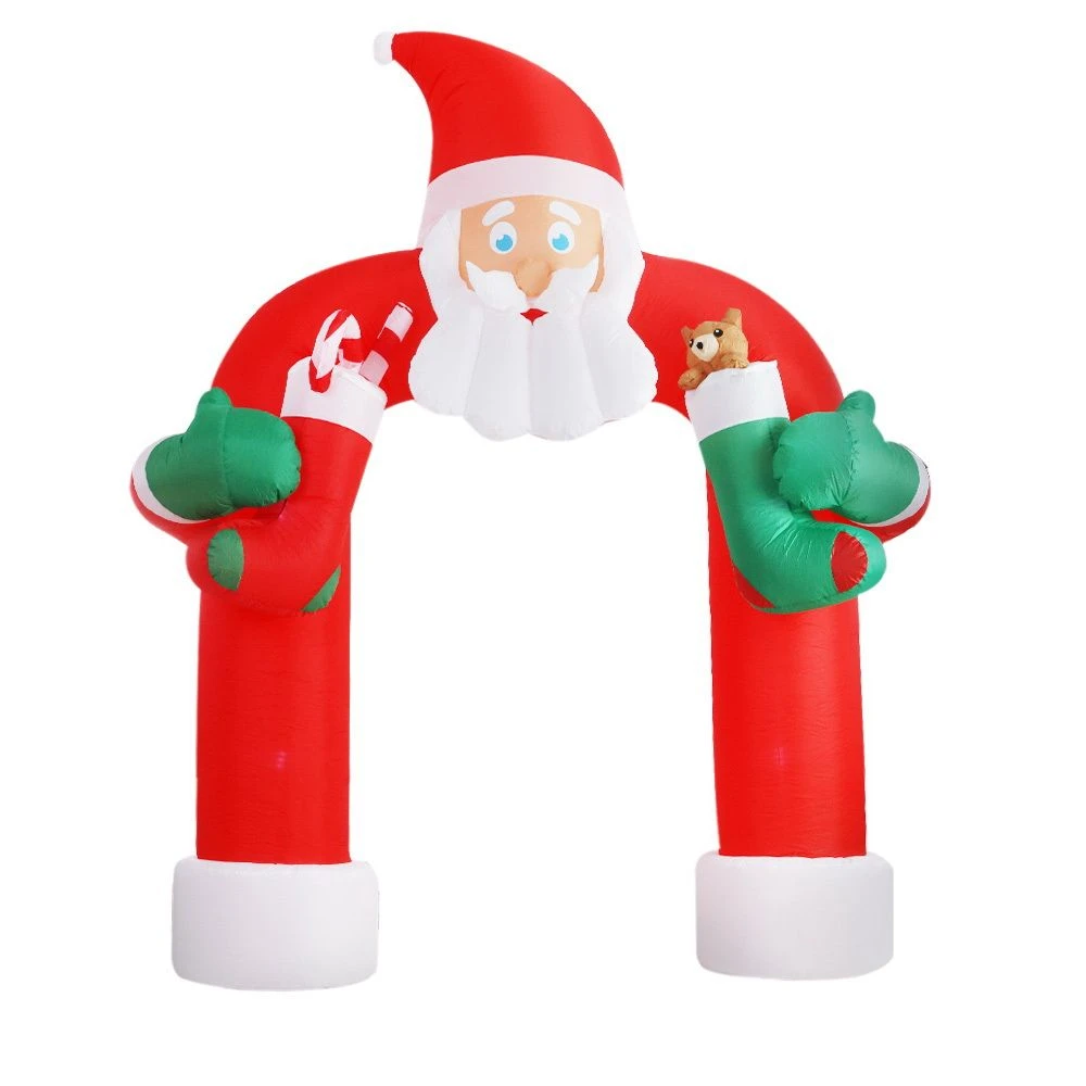 Jingle Jollys Christmas Inflatable Santa Archway 2.3M Outdoor Decorations Lights 5 Jingle Jollys Christmas Inflatable Santa Archway 2.3M Outdoor Decorations Lights - Image 3