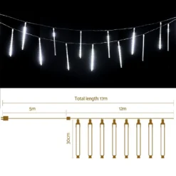 Jingle Jollys 12M Christmas Lights Shower Light 960 LED Falling Metor 6 Jingle Jollys 12M Christmas Lights Shower Light 960 LED Falling Metor -Dolce & Gabbana Sales Shop xmas led ic icicle mc 89803 01