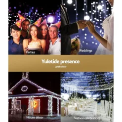 Jingle Jollys Christmas Lights 100 LED 10M String Light Snow Decorations 7 Jingle Jollys Christmas Lights 100 LED 10M String Light Snow Decorations -Dolce & Gabbana Sales Shop xmas led ic snow wh 89807 02