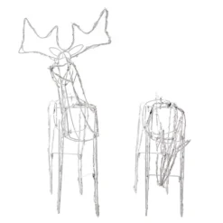 GENERIC Jingle Jollys Christmas LED Motif Lights Rope Reindeer Waterproof Solar Powered -Dolce & Gabbana Sales Shop xmas mot 2deers mov wh 02