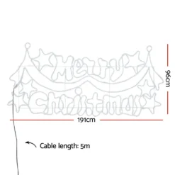 Jingle Jollys Christmas Lights 191cm 612 LEDs Fairy Light Outdoor Decorations -Dolce & Gabbana Sales Shop xmas mot d merychris mc02 01