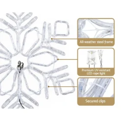 Jingle Jollys Christmas Lights 82cm Snow 304 LED Decorations -Dolce & Gabbana Sales Shop xmas mot d snow mc 89815 02