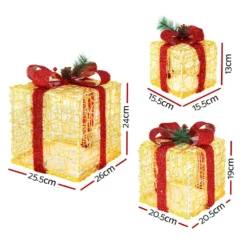Jingle Jollys Christmas Lights Gift Box Set 3 PCS Set 48 LED Decorations 6 Jingle Jollys Christmas Lights Gift Box Set 3 PCS Set 48 LED Decorations -Dolce & Gabbana Sales Shop xmas mot giftbox warm 89808 01