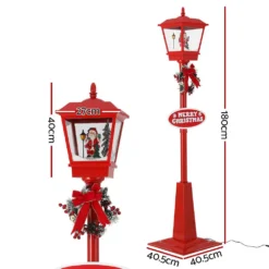 Jingle Jollys 1.8M Christmas Lamp Post Lights LED Outdoor Decorations -Dolce & Gabbana Sales Shop xmas mot lamp 6ft red 89804 01