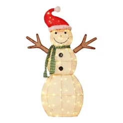 Jingle Jollys Christmas Lights 97cm Snowman 80 LED Decorations -Dolce & Gabbana Sales Shop xmas mot snow 3ft mc 89812 01