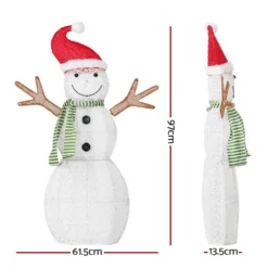 Jingle Jollys Christmas Lights 97cm Snowman 80 LED Decorations -Dolce & Gabbana Sales Shop xmas mot snow 3ft mc 89812 02