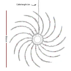 GENERIC Jingle Jollys Christmas Lights Motif LED Spinner Light Waterproof Colourful -Dolce & Gabbana Sales Shop xmas mot spin mc 01