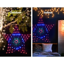 GENERIC Jingle Jollys Christmas Lights Motif LED Star Net Waterproof Outdoor Colourful -Dolce & Gabbana Sales Shop xmas mot star mc 02